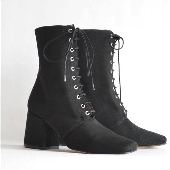 About Arianne lace up Steve Boot in Miore Black. - Picture 4 of 10